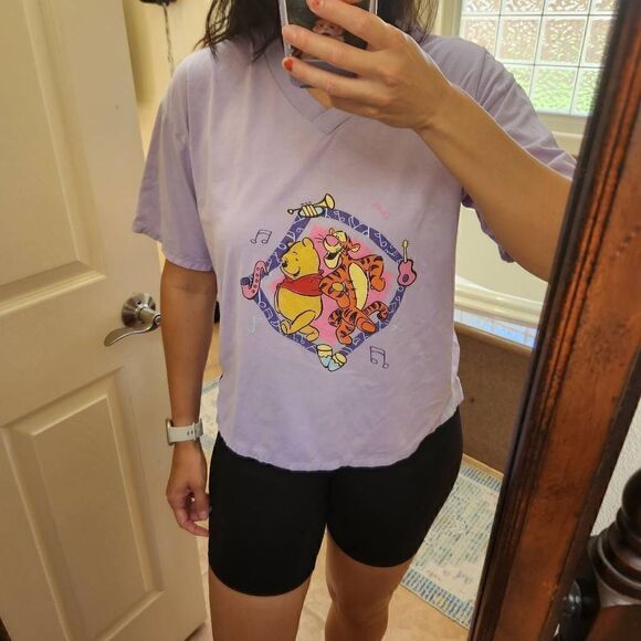 Disney Tops - Winnie the Pooh Tigger t-shirt vintage 90s relaxed box fit lilac lavender purple